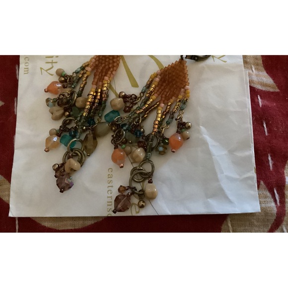 Sundance Catalog fabulous beaded earrings.  New without tag - Picture 4 of 5